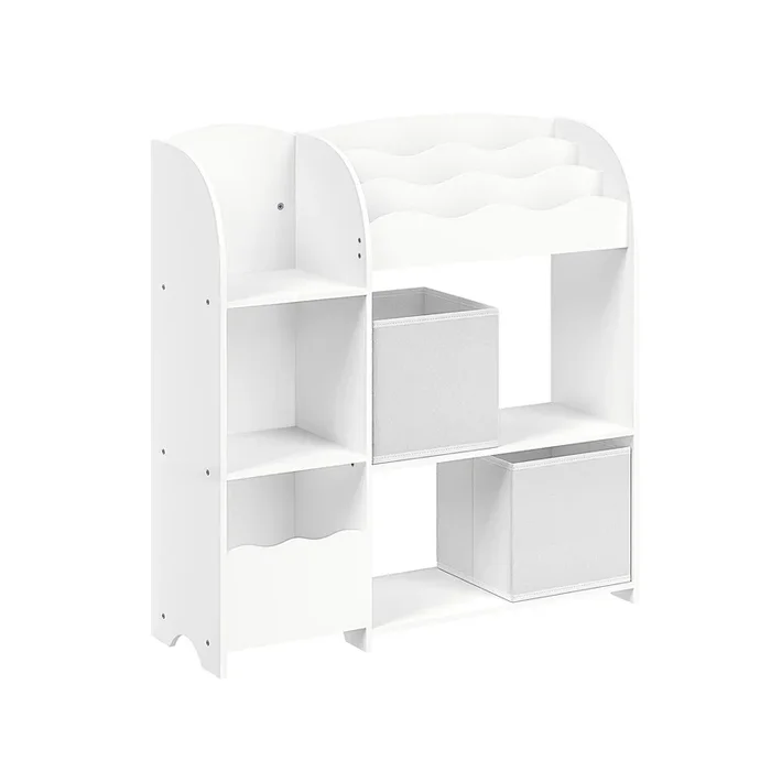 Estantería de Juguetes Infantil Gris Paloma-SONGMICS