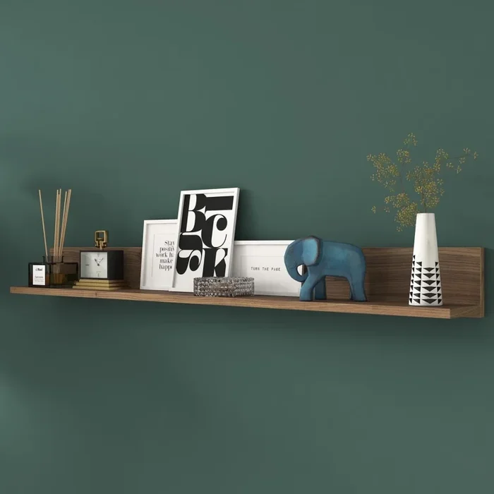 Estantería de pared RANI 135,8×15 cm marrón