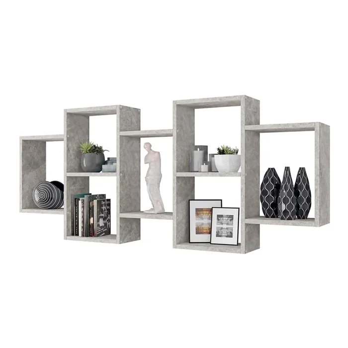 Estantería de pared TRIO 65×161 cm gris