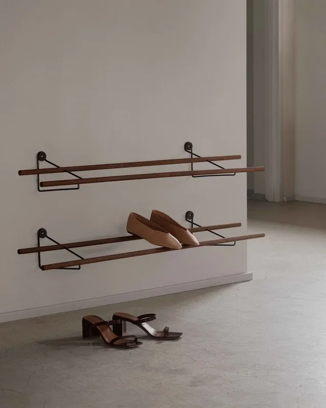 Estantería zapatero Shoe Rack Roble / Negro 100 cm – Hannun