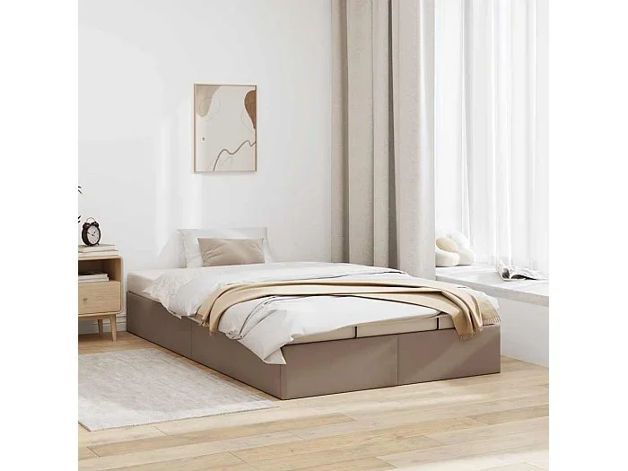 Estructura cama otomana sin colchón 120×190 cm cappucino