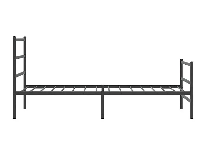 Estructura cama sin colchón con estribo metal negro 107×203 cm