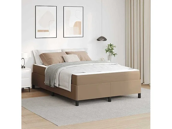 Estructura de cama con colchón Capuchino 160 x 200 cm