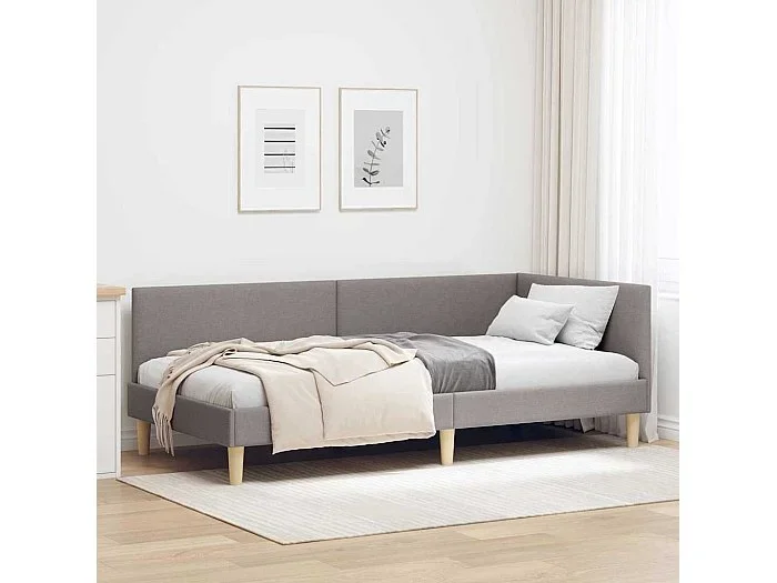 Estructura de cama en esquina Otro Manual Taupé 100 x 200 cm