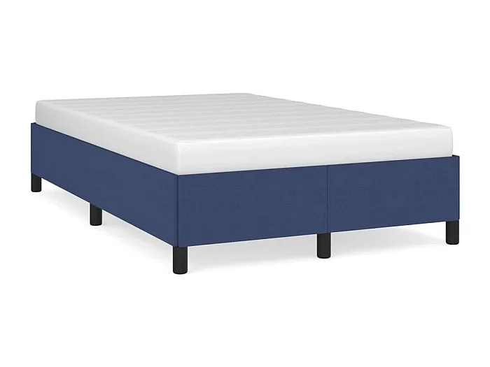 Estructura de cama tela azul 120×190 cm