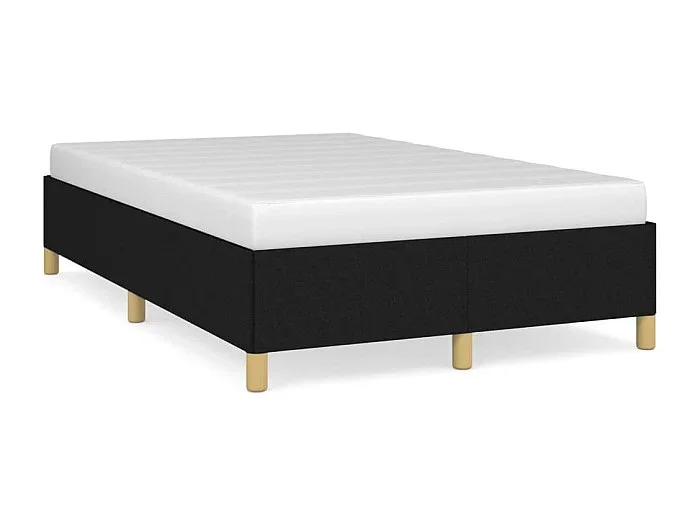 Estructura de cama tela negro 120×190 cm
