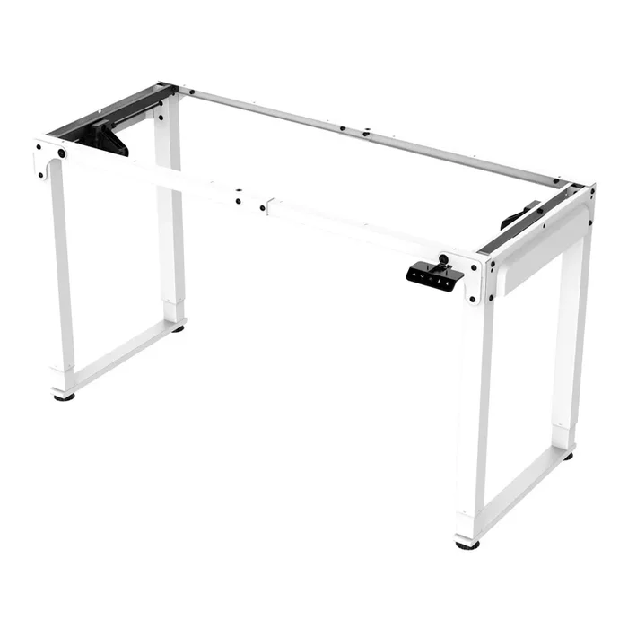 Estructura de escritorio Kirkkonummi ajustable en altura acero 135x55cm – Blanco [pro.tec]