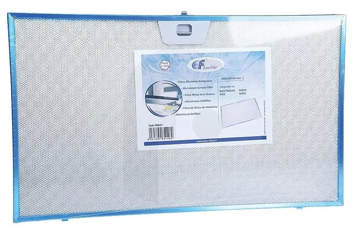 Eurofilter filtro de grasa (filtro de metal, filtro de aluminio) campana extractora 4055135349