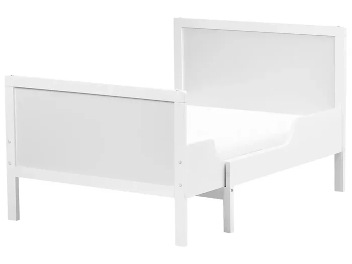 Extendable Kids Bed Pine Wood MONTIGNY 90 x 200 cm (EU Single) White