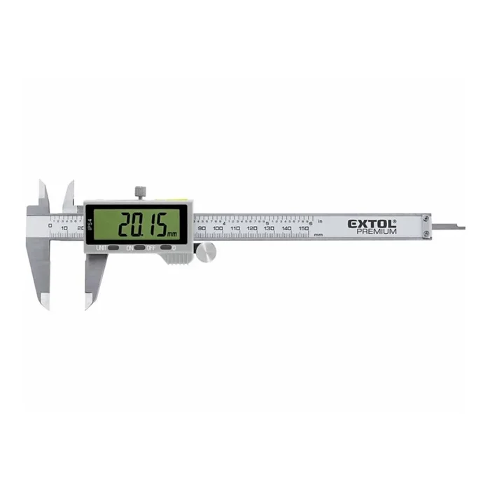 Extol Premium – Medidor digital de metales 0-150 mm 1xCR1632 IP54