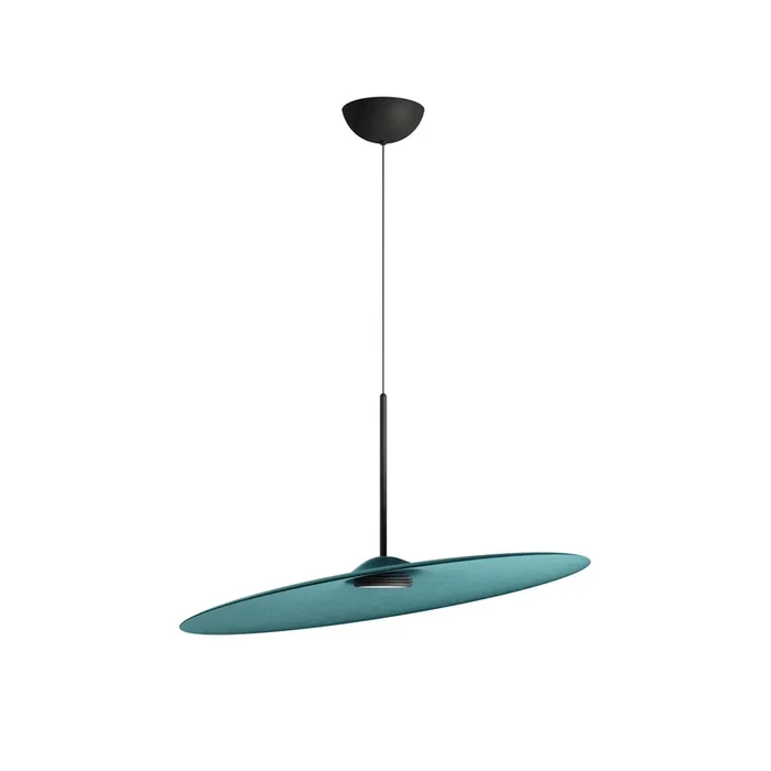 Fabbian lámpara colgante LED Acustica, azul-verde, 3000K, DALI