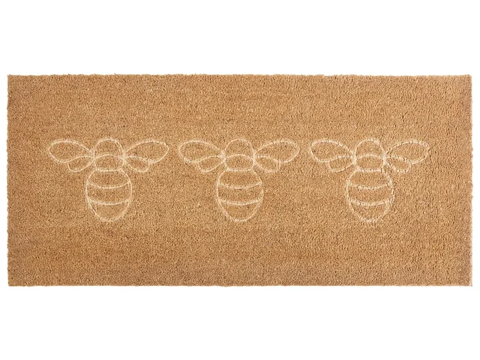 Felpudo CAVITE Natural 55 x 120 cm Abeja Fibra de coco