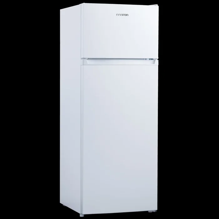 FG-246W Firgorifico 2 Puertas Blanco 1,435x55x54,2c, Clasificacion Energetica A+/f, N/st, Capacidad Total 206 Litros , Ciclico , Tirador Integrado , Doble Puerta Reversible , Patas Regulables En Altura- Infiniton