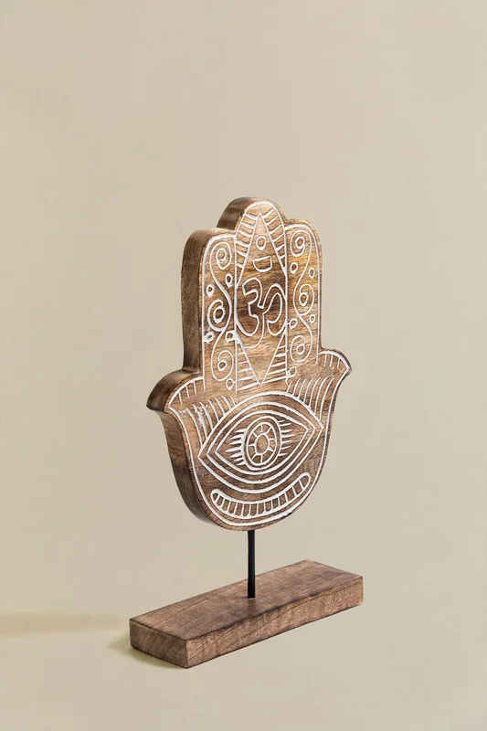 Figura Decorativa en Madera de Mango Tilkara Madera Oscura – SKLUM