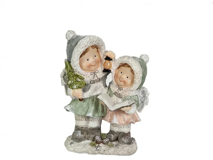 Figura Dos Niñas Resina