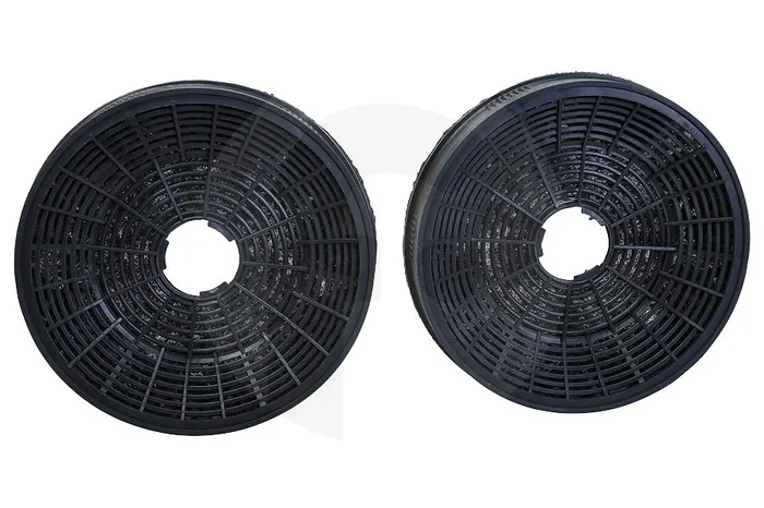 Filtro de carbón (filtro de carbón activado) redondo 2 piezas para Bosch, Siemens y otros campana extractora 12009727