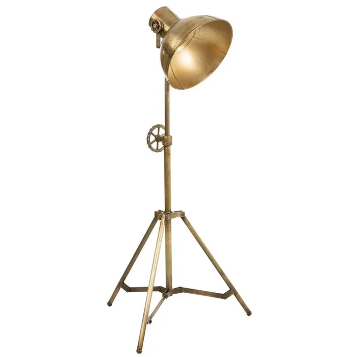 Flexo de pie de metal color bronce 59x59x161