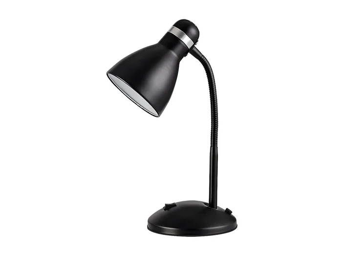 Flexo Para Mesa De Estudio Modelo Lazulita De Una Luz, En Acabado Negro