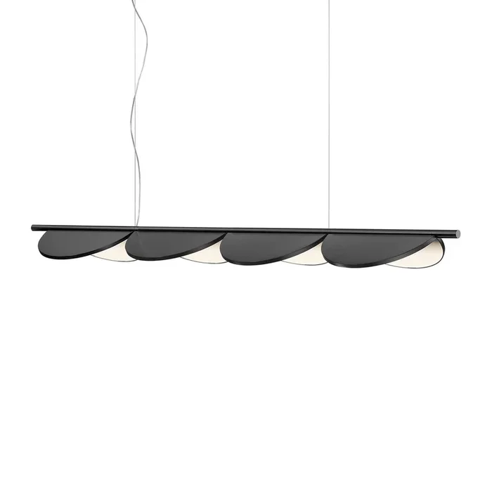 FLOS Almendra Linear LED 4 luces, antracita
