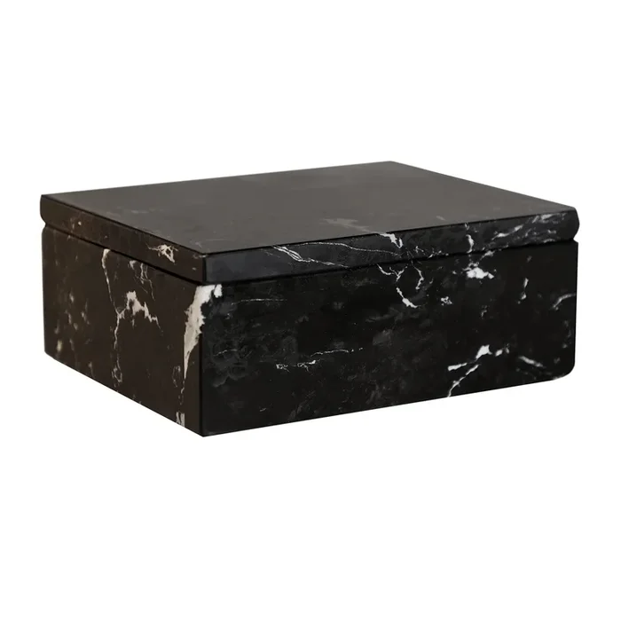 Fontans Caja, de Resina, en color Negro, de 19x15x7cm – Lastdeco