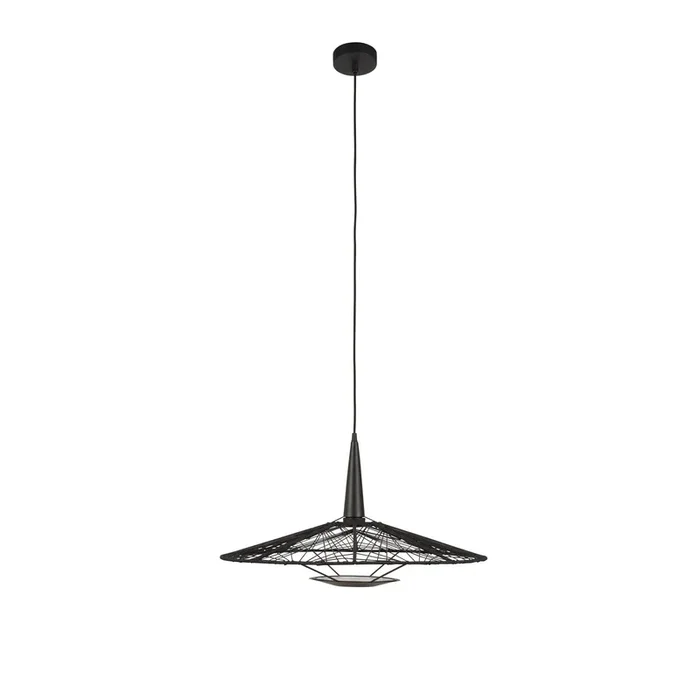 Forestier Carpa M lámpara colgante, negro, Ø 60 cm