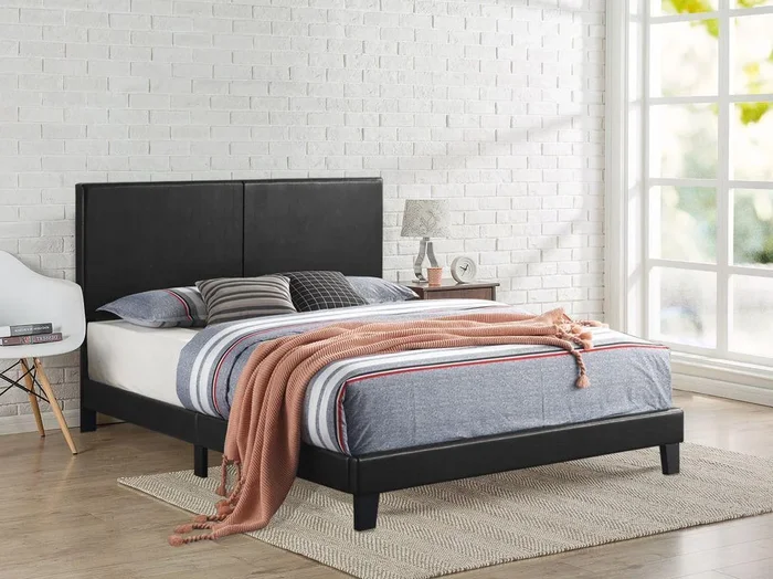 Foster Black Queen Platform Bed