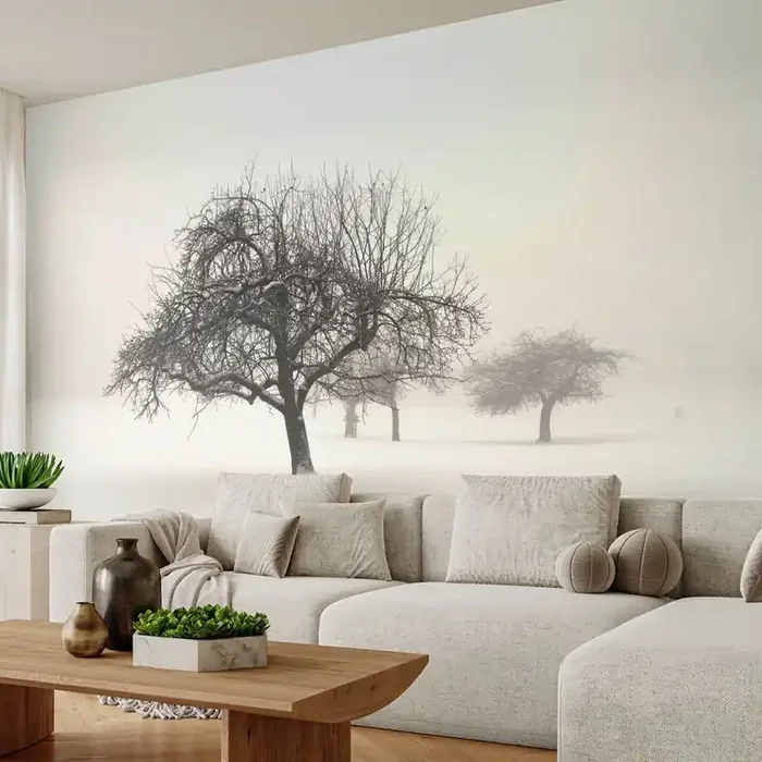 Fotomural Autadhesivo Deluxe Sticker – Sueño de invierno – Gráficos, Árbol, Naturaleza – 500×350 cm