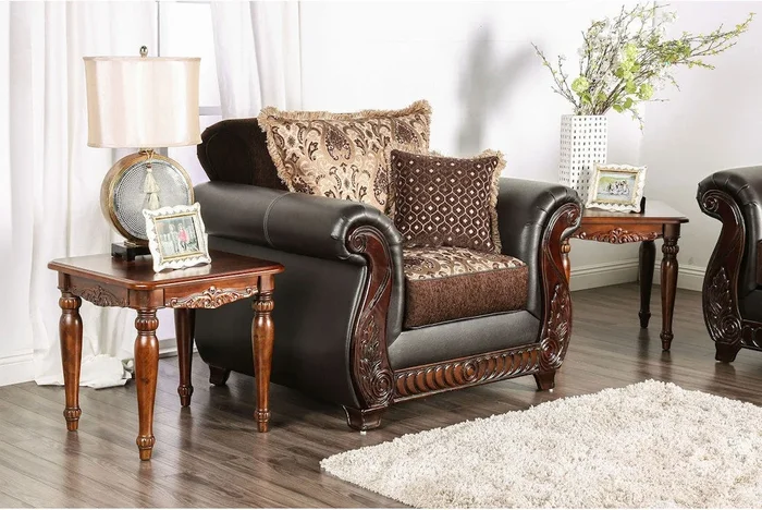 Franklin Dark Brown/Tan Chair