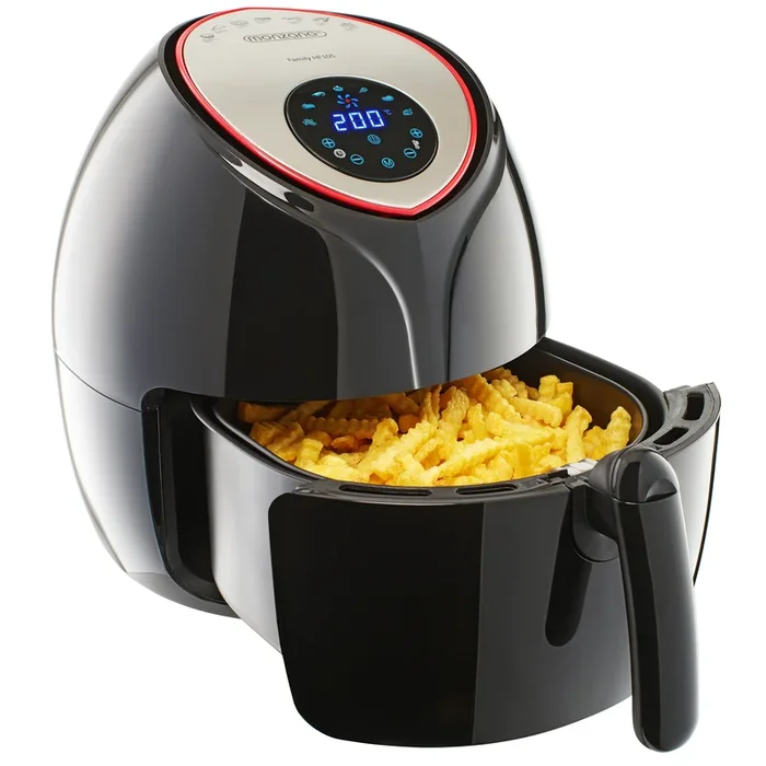 Freidora de aire caliente «Air Fryer» negro 1850W 6,5L