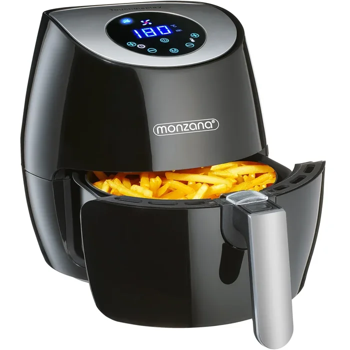 Freidora de aire caliente negra 1500W 3,6L