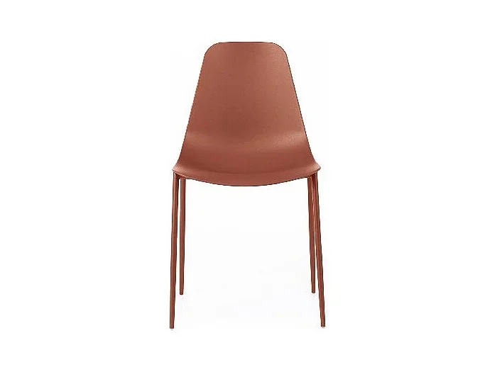 Frida – Silla de polipropileno color óxido 4 piezas