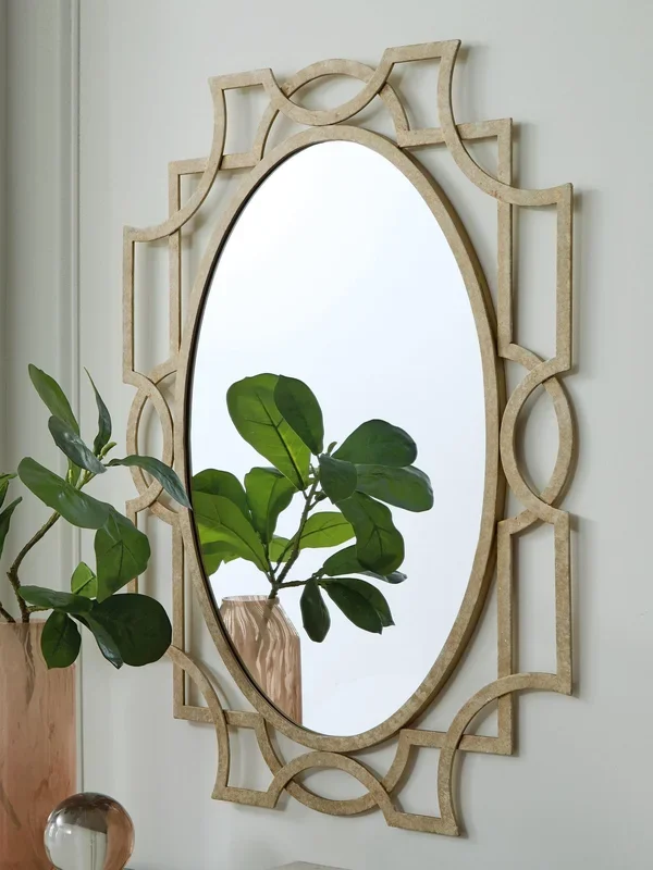 Fulkmore Antique Gold Finish Accent Mirror