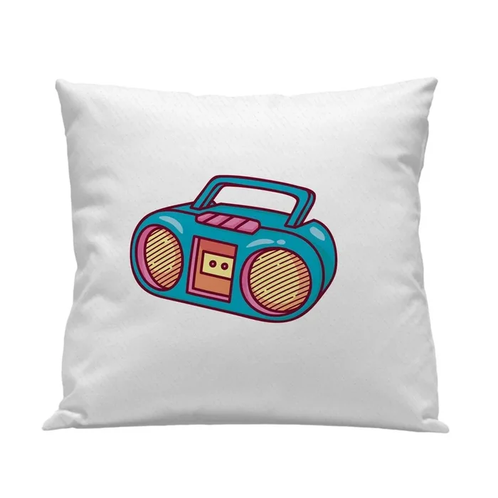 Funda cojín Infantil Radio Radio – Blanco – 50X50