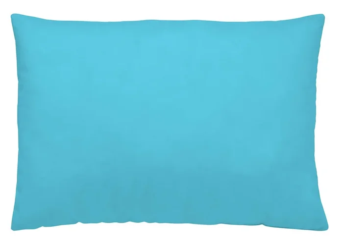 FUNDA DE ALMOHADA TURQUESA CLARO 45×90 CM