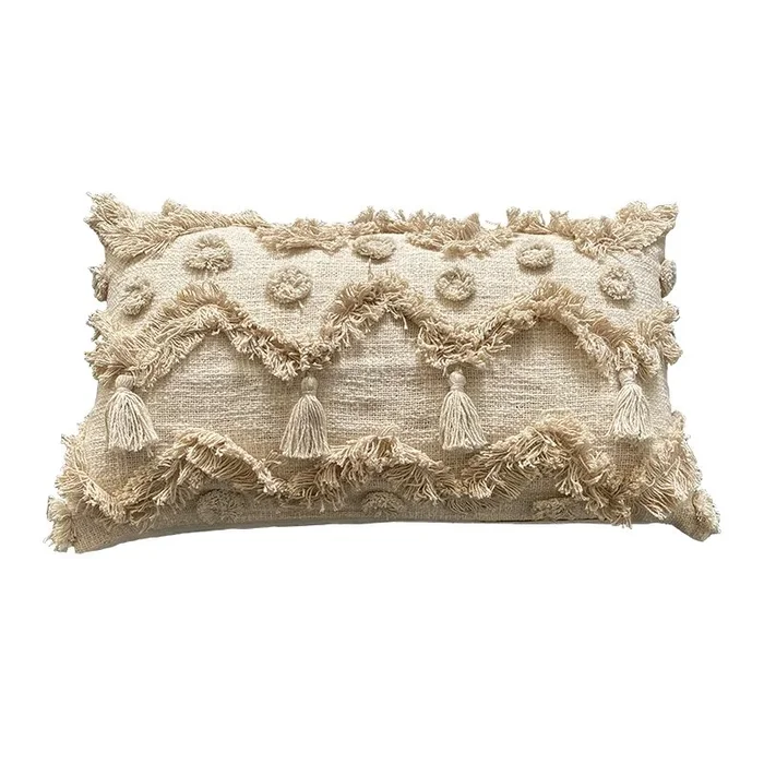 Funda de cojín de algodón Imapa 30×50 Natural