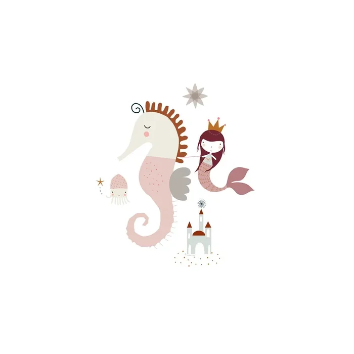 FUNDA NÓRDICA CUNA/MAXICUNA SEAHORSE CUNA 60 CM