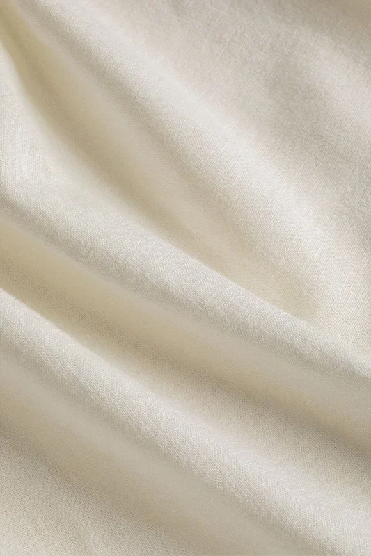 Funda Nórdica en Lino de 160g/m² Sorana Blanco – SKLUM