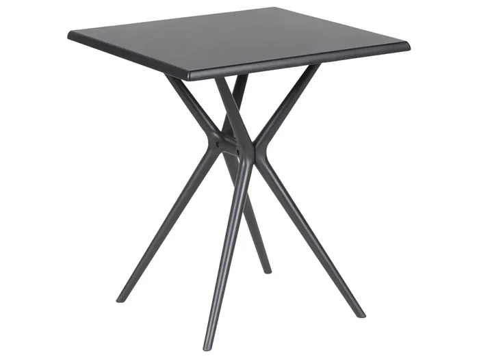Garden Dining Table PIAVE 70 cm 70 cm Black