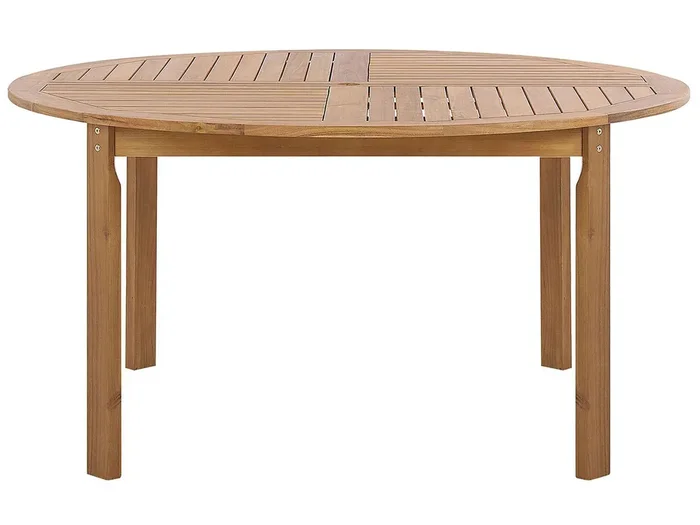Garden Dining Table TOLVE 150 cm 150 cm Acacia Wood Brown