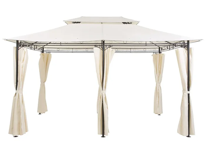 Gazebo COLOS Metal 400 cm 300 cm Beige