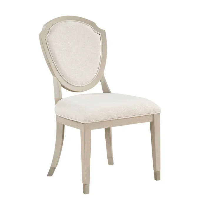 Genoa Light Oak/Ivory Dining Side Chair, Set of 2