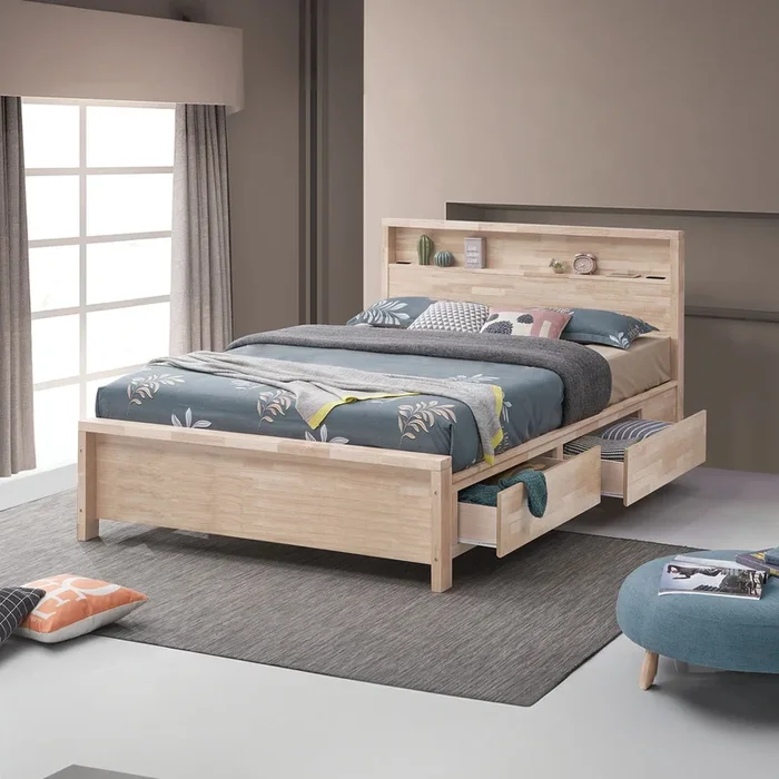 Grange White Wash Full Bed