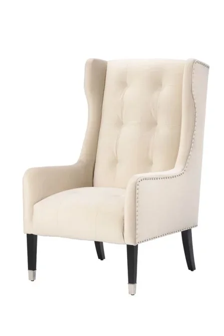 Grayson Sillón Tiza – Plata cepillada
