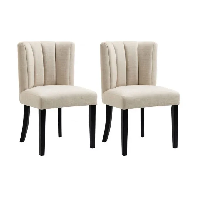 Hatfield Set de 2 Sillas de comedor – Caliza