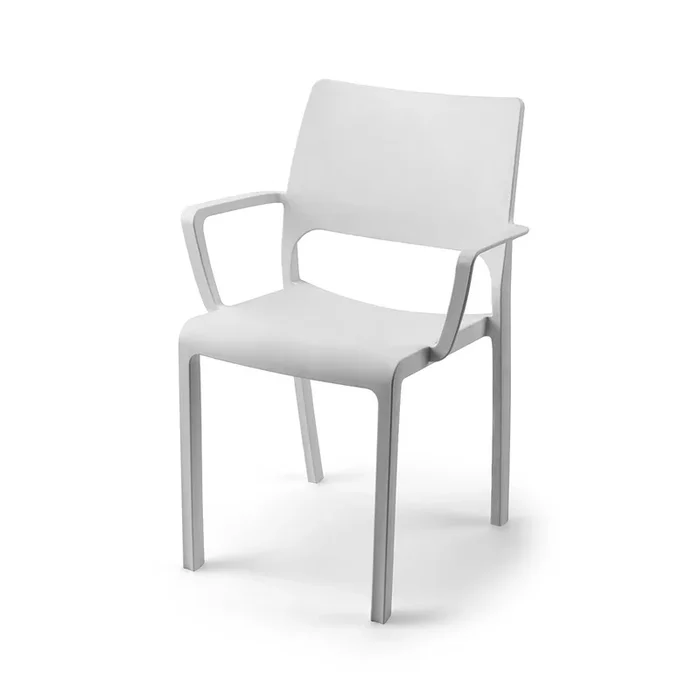 HAUSBED – Sillon Exterior – Toscana – Blanco – 66x96x59cm – Set 4ud – Cojines Incluidos