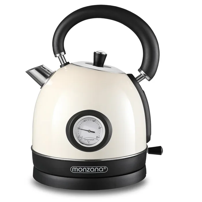 Hervidor de agua diseño retro 1,8L Crema