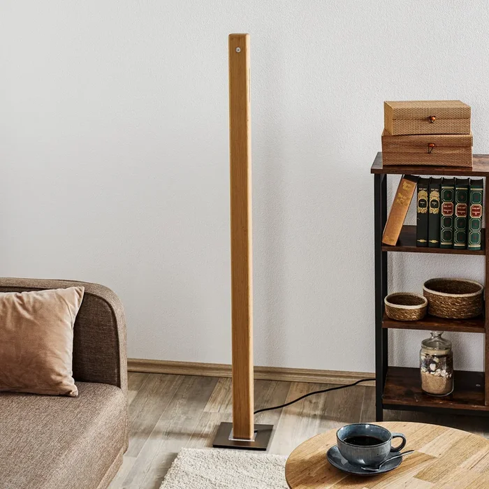 HerzBlut Leonora de pie LED 122,5cm roble natural