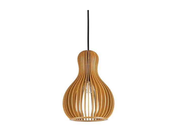 Ideal Lux Citrus – 1 lámpara colgante de techo de madera, E27