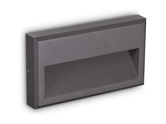 Ideal Lux FEBE Aplique LED empotrable para exterior gris antracita 630Lm 4000K IP65