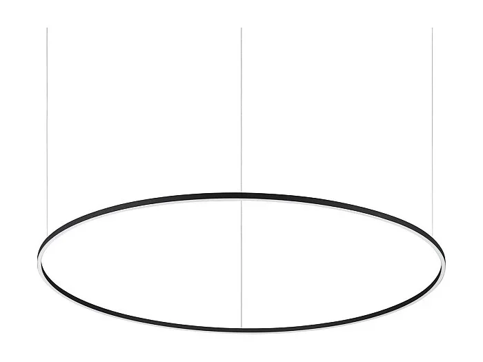 Ideal Lux ORACLE SLIM 150 cm Non Dim 2700K Okrągła Zintegrowana Lampa Sufitowa LED Czarna